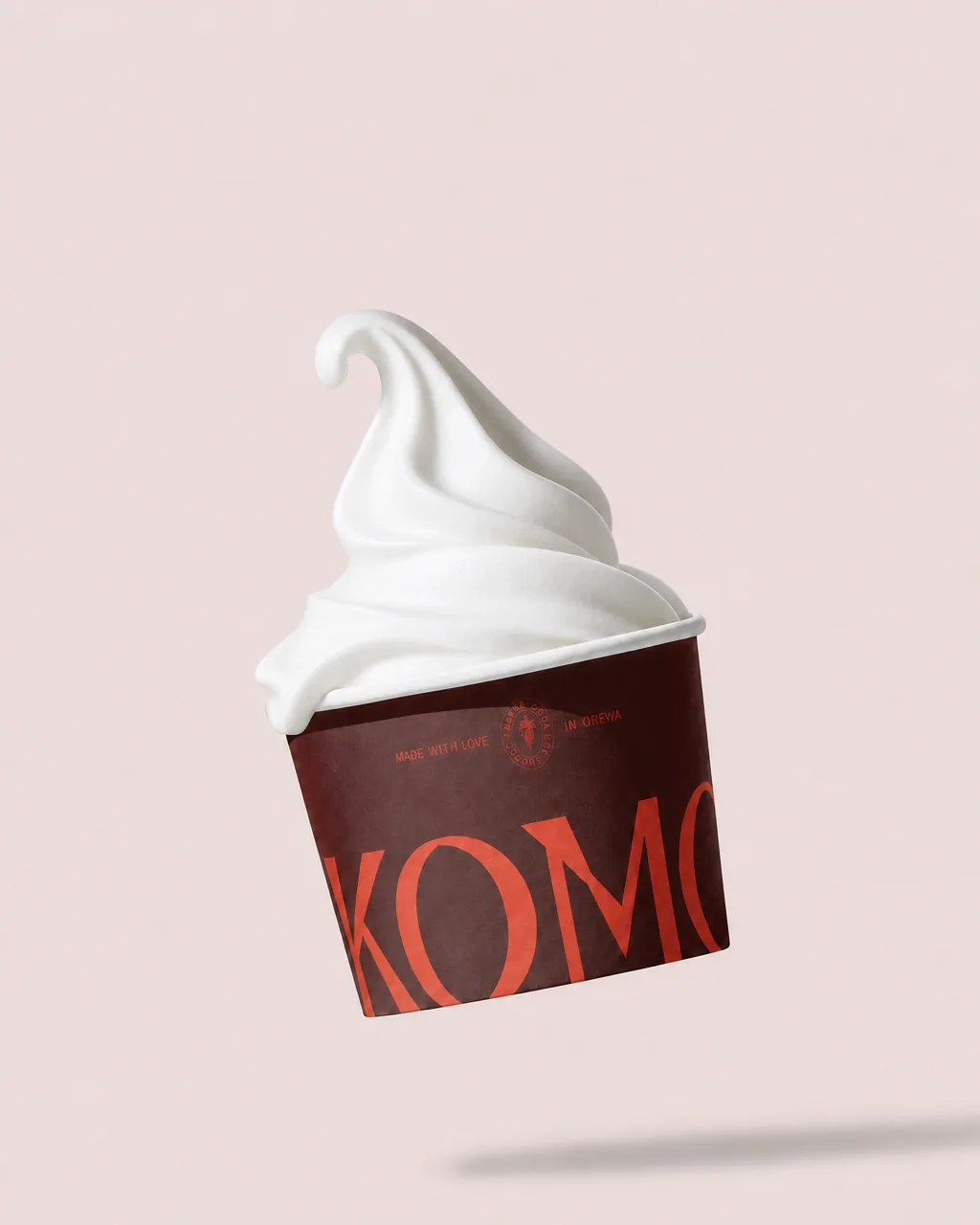 Komo Original Tart base in a branded cup